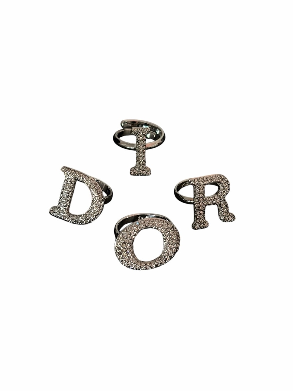 Dior Crystal Spell Out Rings - Picture 5 of 9